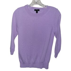 J.Crew Merino Wool Crew Neck Sweater Purple Small